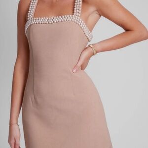 Odd Muse The Ultimate Muse Pearl Trim Mini Dress Size: XL